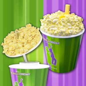 Vaso disfrazado de palomitas